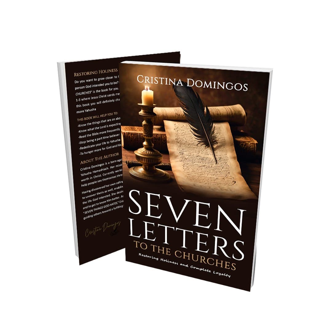 Seven Letters to the Churches book cover mockup by Cristina Domingos